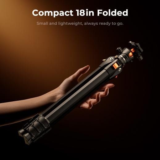 Алюмінієвий штатив для камери, смартфона, планшета K&F Concept А304A3+BH-40 (висота 1,72м, вантажопідйомність 10кг) (KF09.173) KF09.173 фото