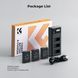 Комплект з трьох акумуляторів 1100мАг та зарядного пристрою K&F Concept LP-E12 для фотокамер Canon (KF28.0091) KF28.0091 фото 7