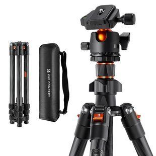 Легкий штатив із вуглецевого волокна K&F Concept K254C2+BH-36L для фотоапаратів, висота 1,6м, вантажопідйомність 8кг (KF09.123) KF09.123 фото
