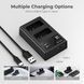 Комплект з двох акумуляторів K&F Concept LP-E10 1200mAh та зарядного пристрою для Canon (KF28.0028) KF28.0028 фото 4